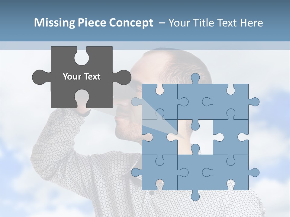 Happy Away Businessman PowerPoint Template