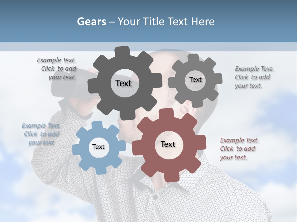 Happy Away Businessman PowerPoint Template