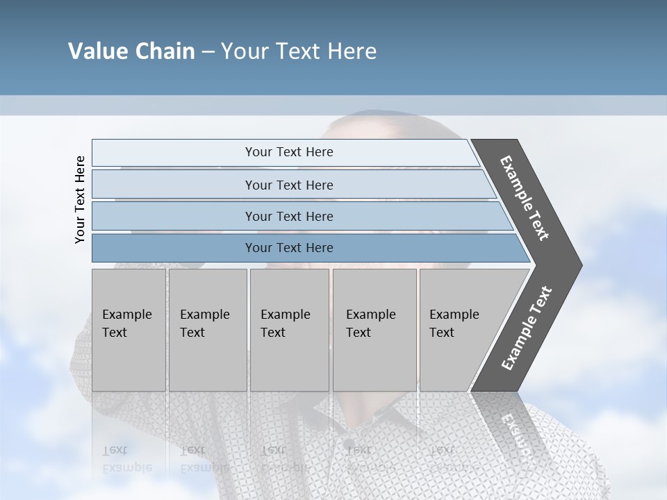 Happy Away Businessman PowerPoint Template