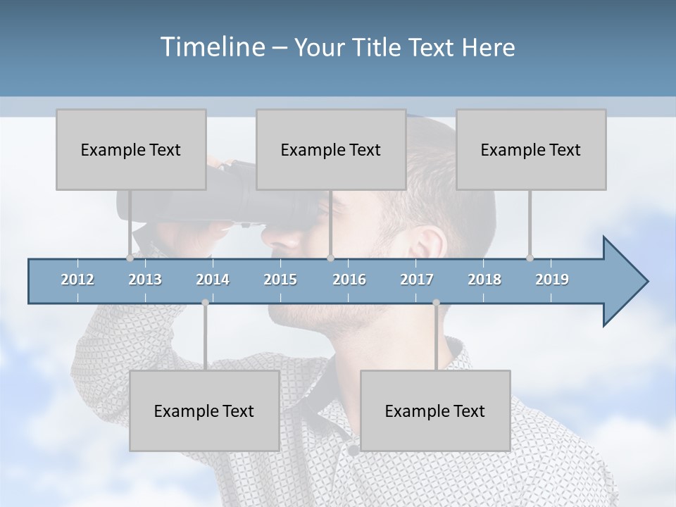 Happy Away Businessman PowerPoint Template