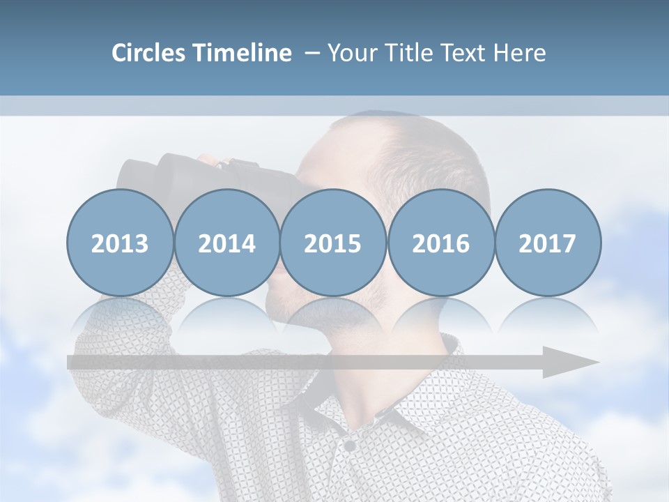 Happy Away Businessman PowerPoint Template