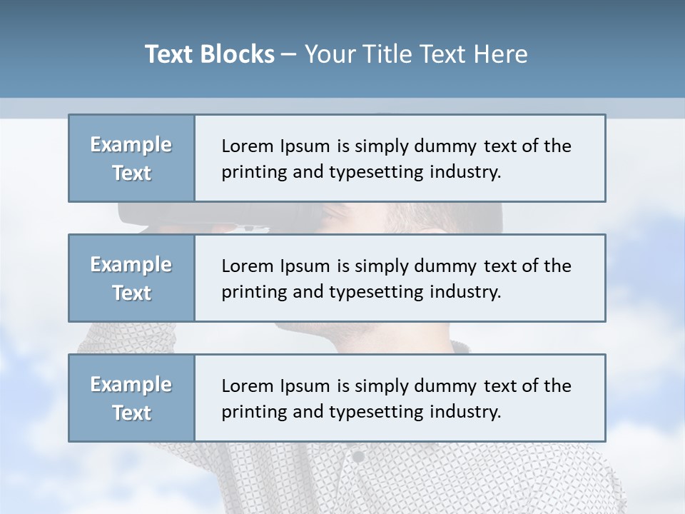 Happy Away Businessman PowerPoint Template