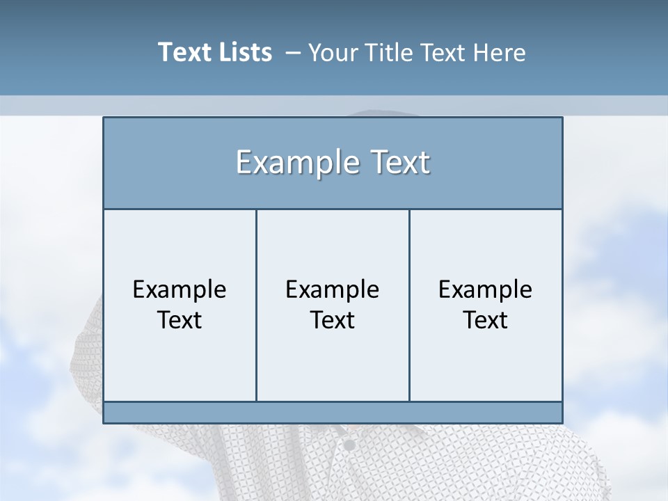 Happy Away Businessman PowerPoint Template