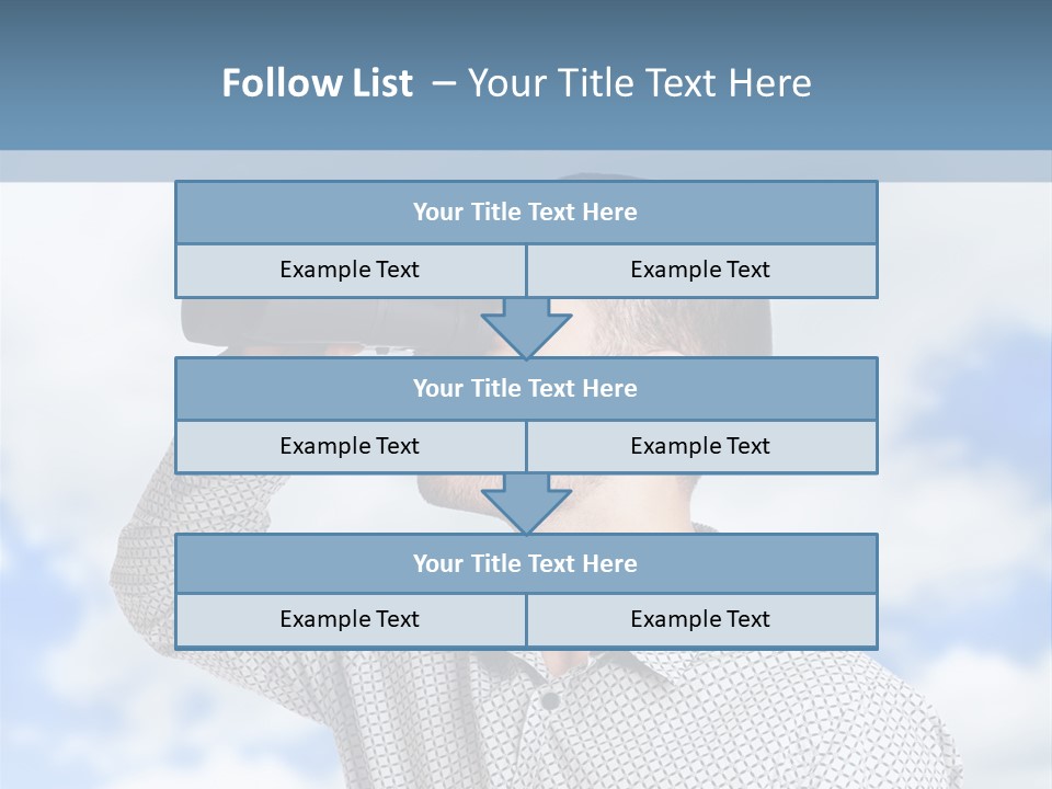 Happy Away Businessman PowerPoint Template