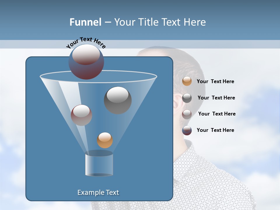 Happy Away Businessman PowerPoint Template