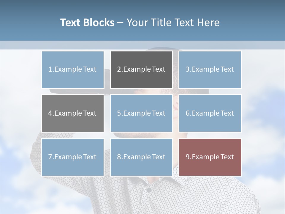 Happy Away Businessman PowerPoint Template