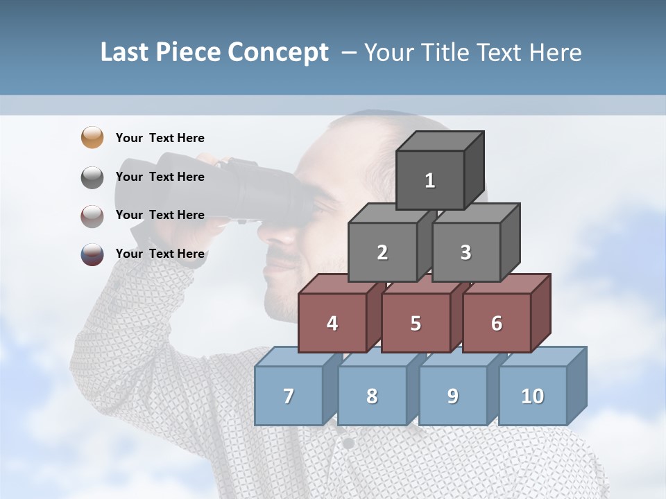 Happy Away Businessman PowerPoint Template