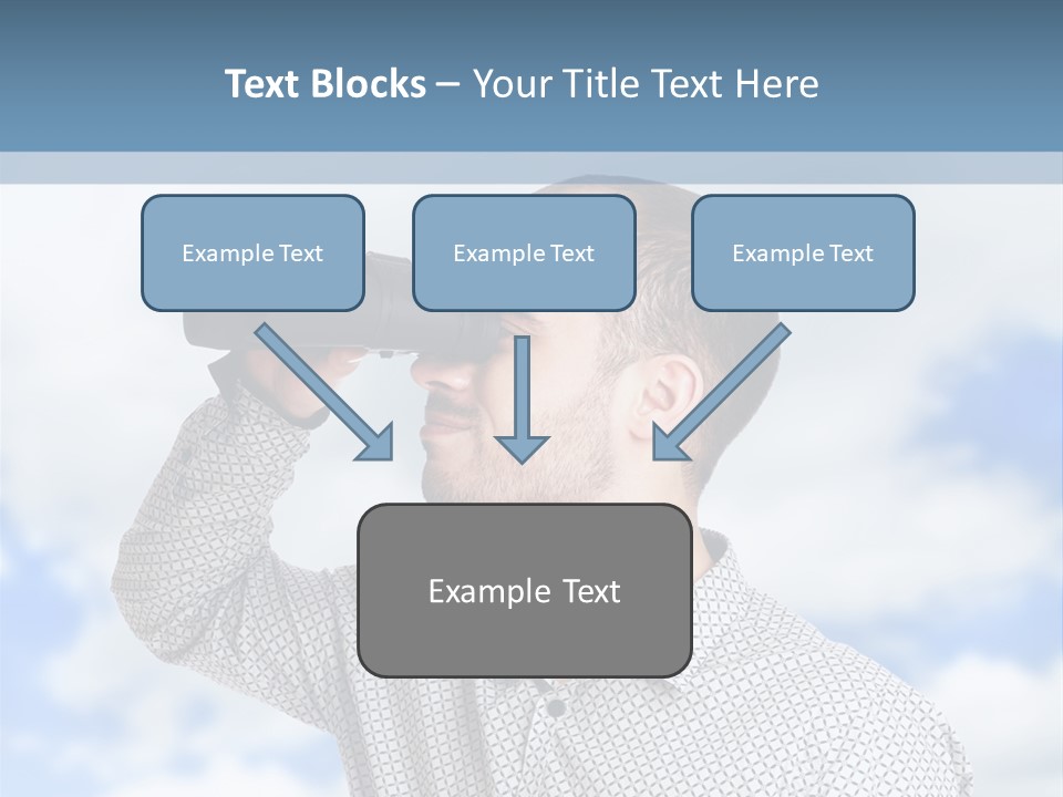 Happy Away Businessman PowerPoint Template
