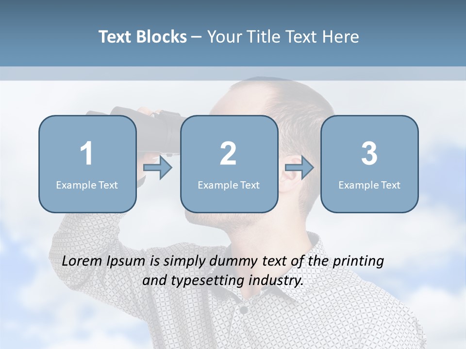 Happy Away Businessman PowerPoint Template