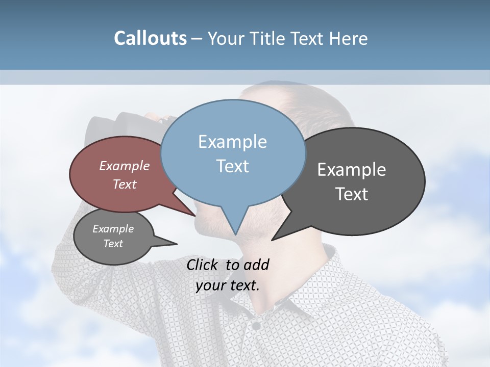 Happy Away Businessman PowerPoint Template