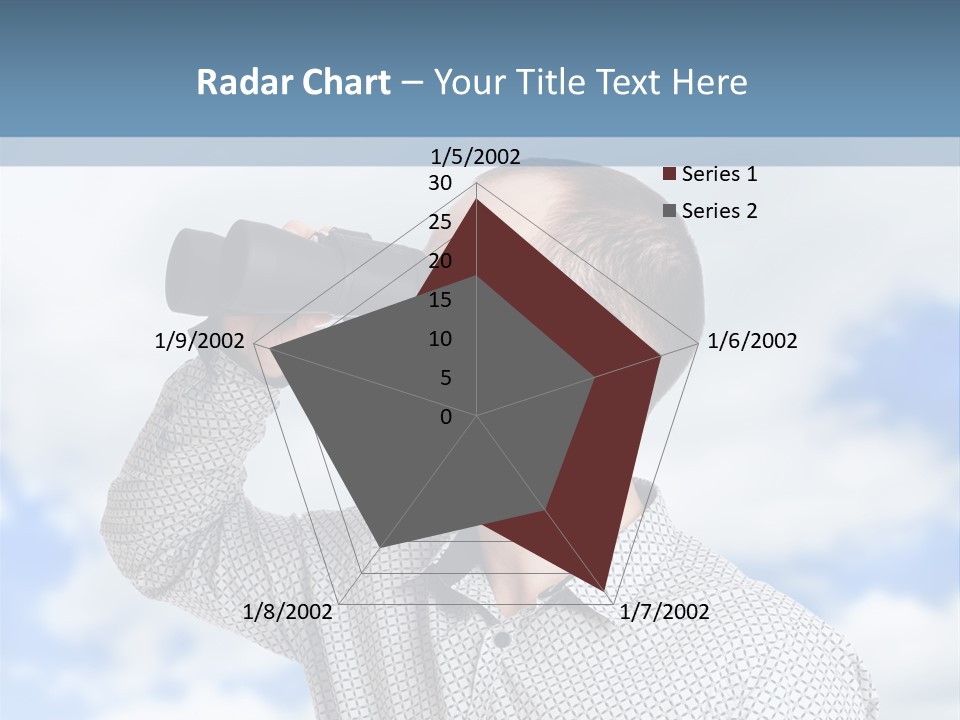 Happy Away Businessman PowerPoint Template