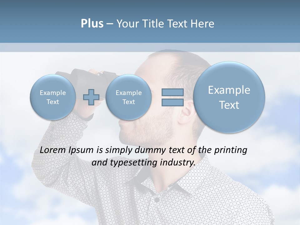 Happy Away Businessman PowerPoint Template