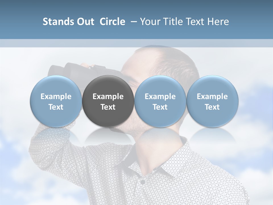 Happy Away Businessman PowerPoint Template