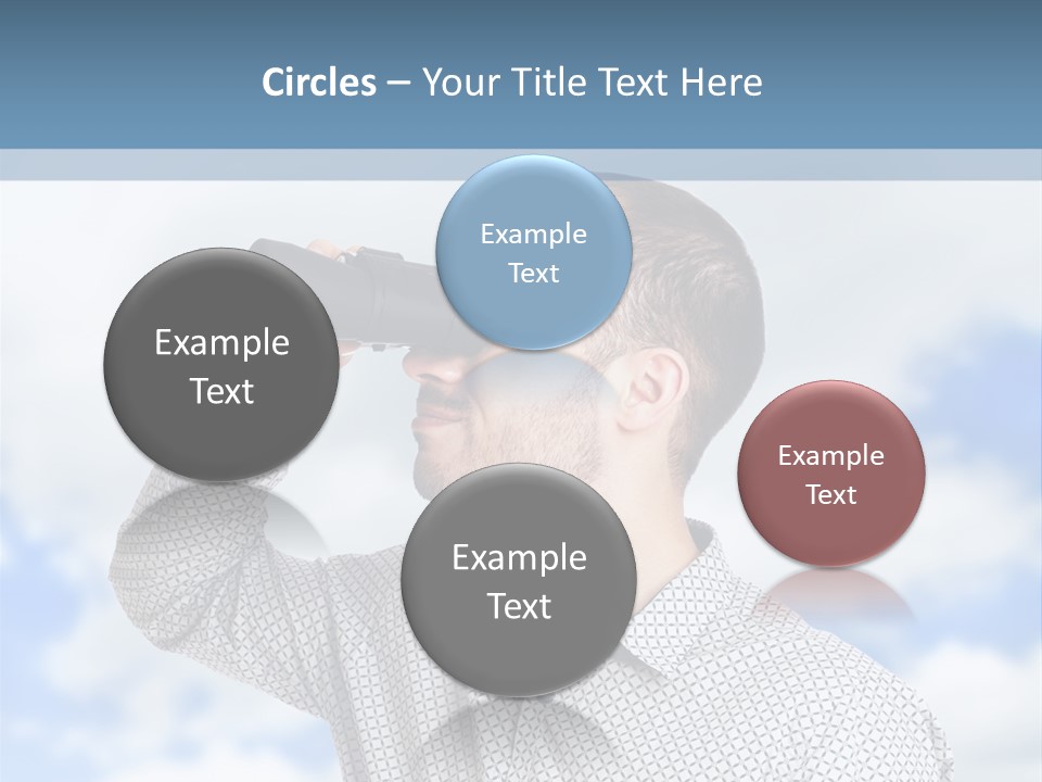 Happy Away Businessman PowerPoint Template