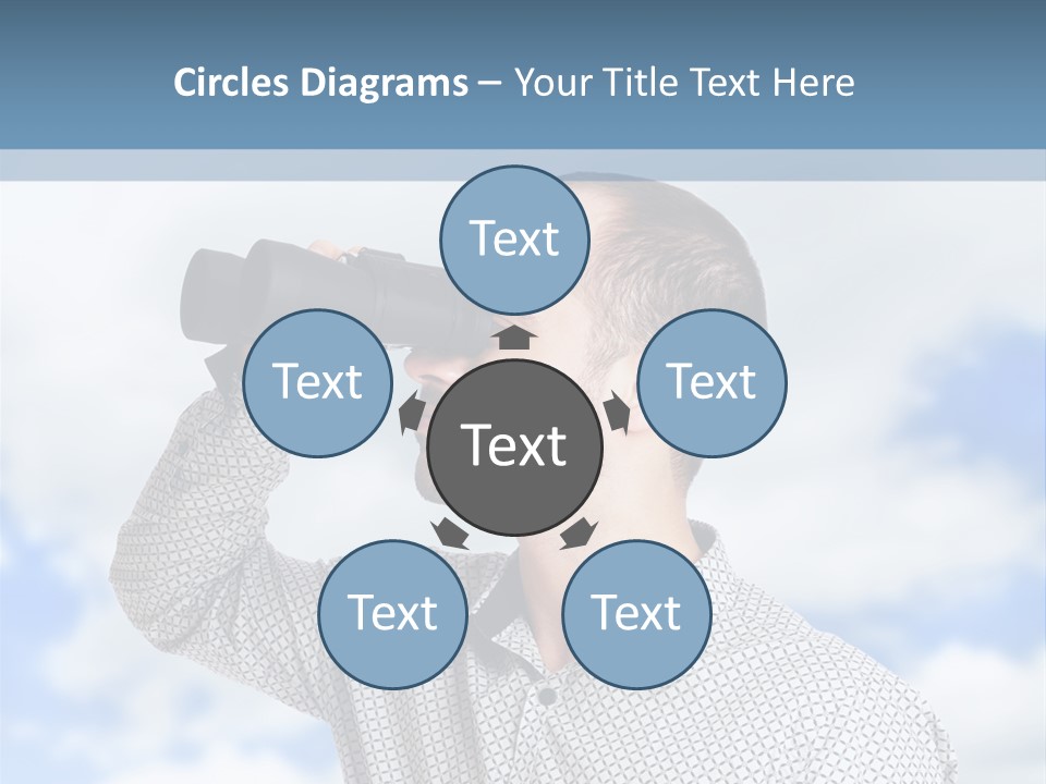 Happy Away Businessman PowerPoint Template