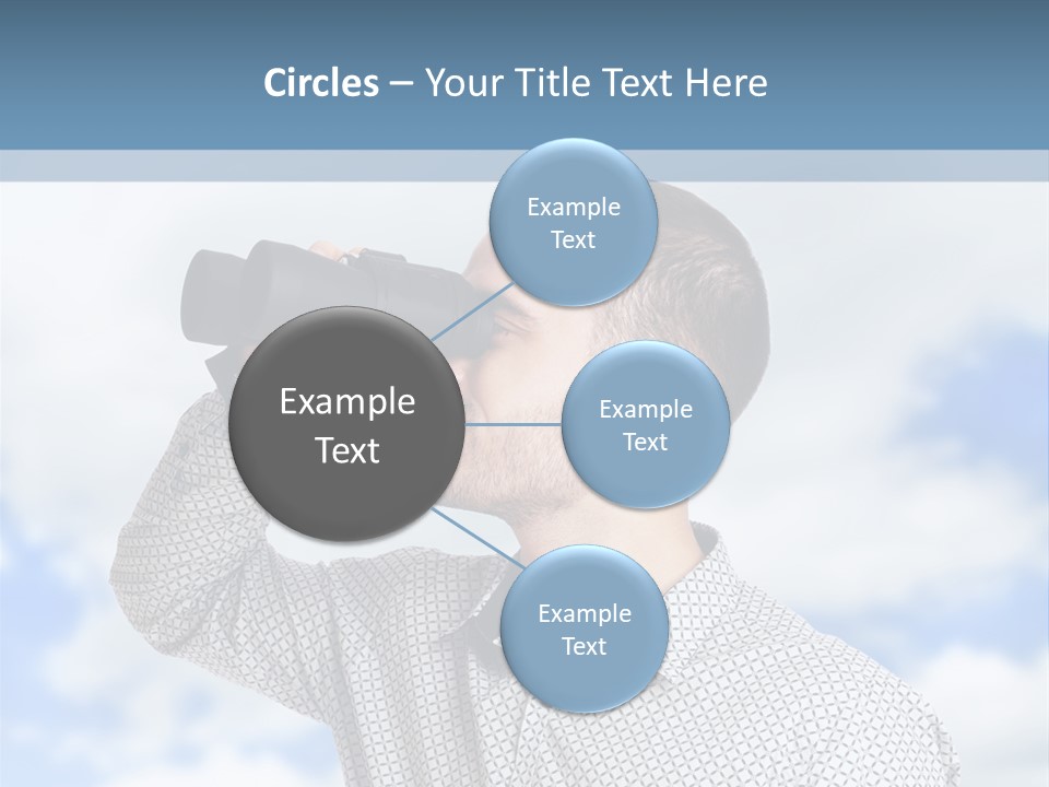 Happy Away Businessman PowerPoint Template