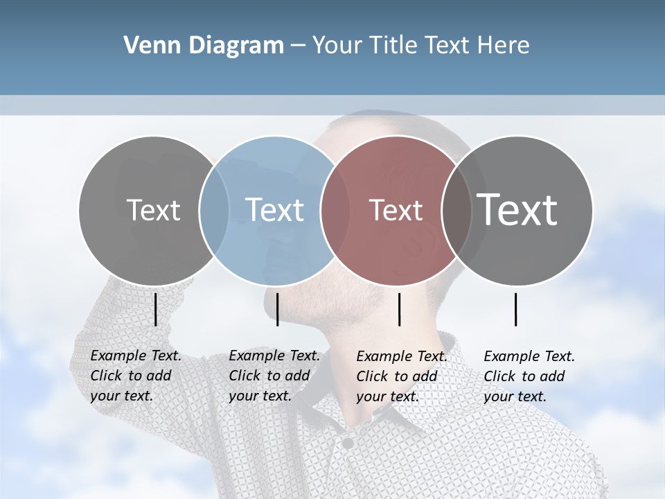 Happy Away Businessman PowerPoint Template