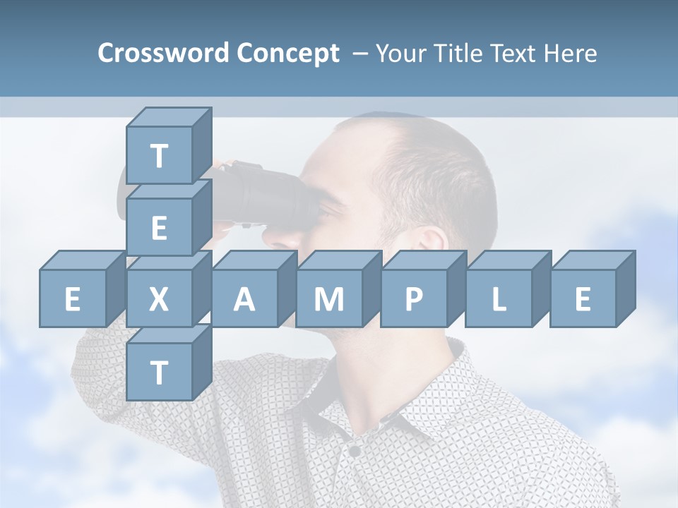 Happy Away Businessman PowerPoint Template