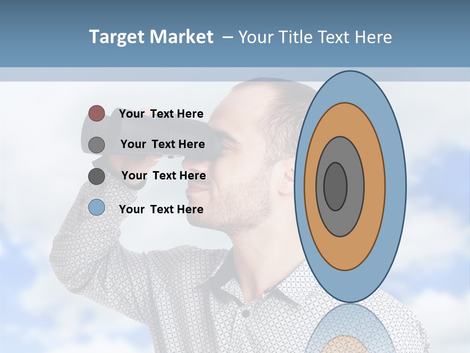 Happy Away Businessman PowerPoint Template