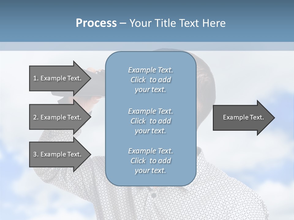 Happy Away Businessman PowerPoint Template
