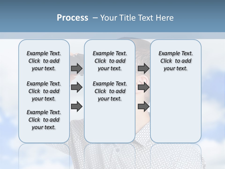Happy Away Businessman PowerPoint Template