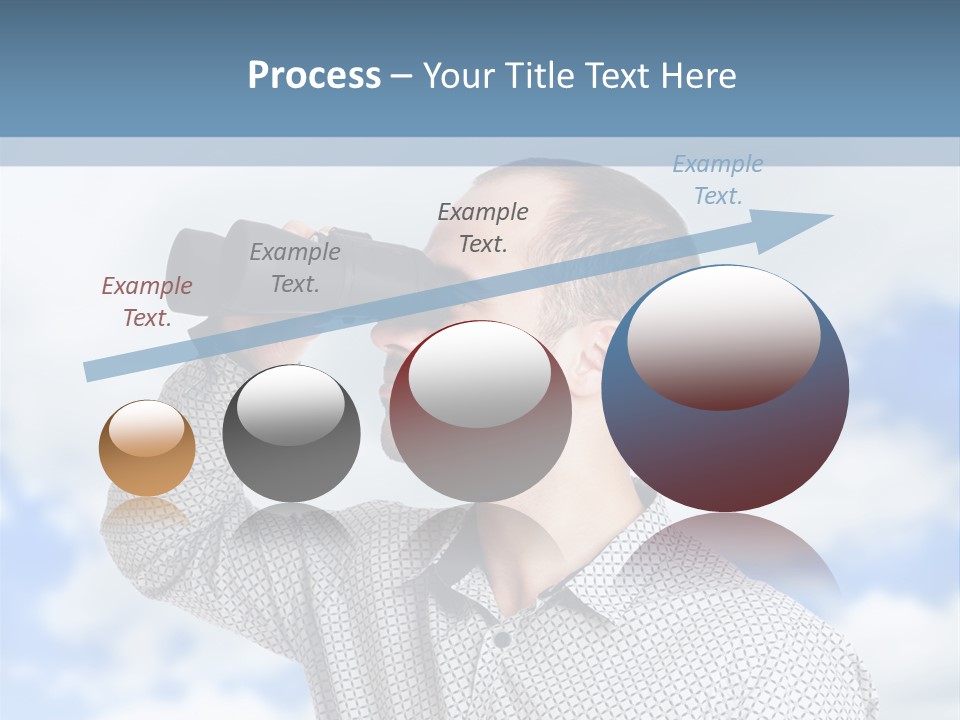 Happy Away Businessman PowerPoint Template