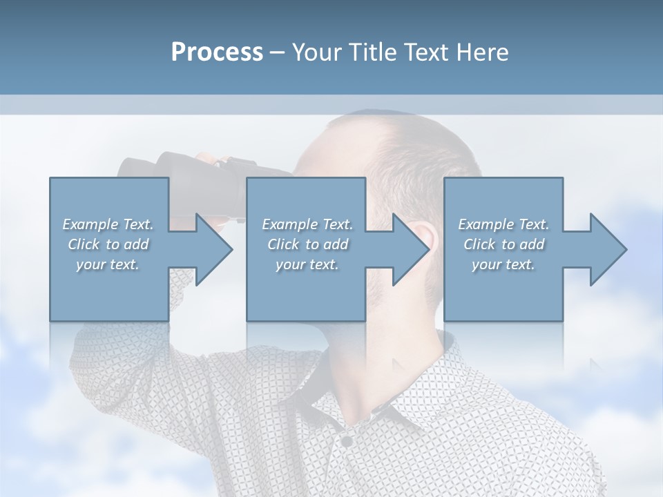 Happy Away Businessman PowerPoint Template