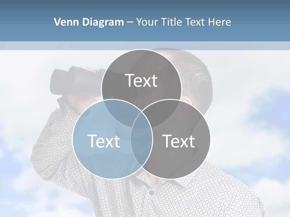 Happy Away Businessman PowerPoint Template