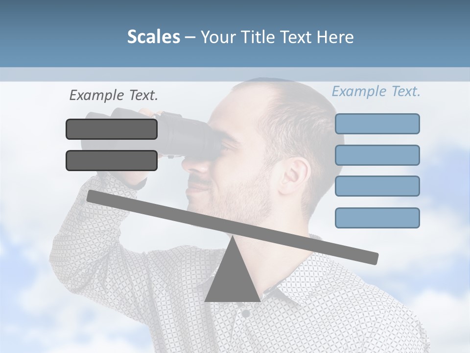 Happy Away Businessman PowerPoint Template