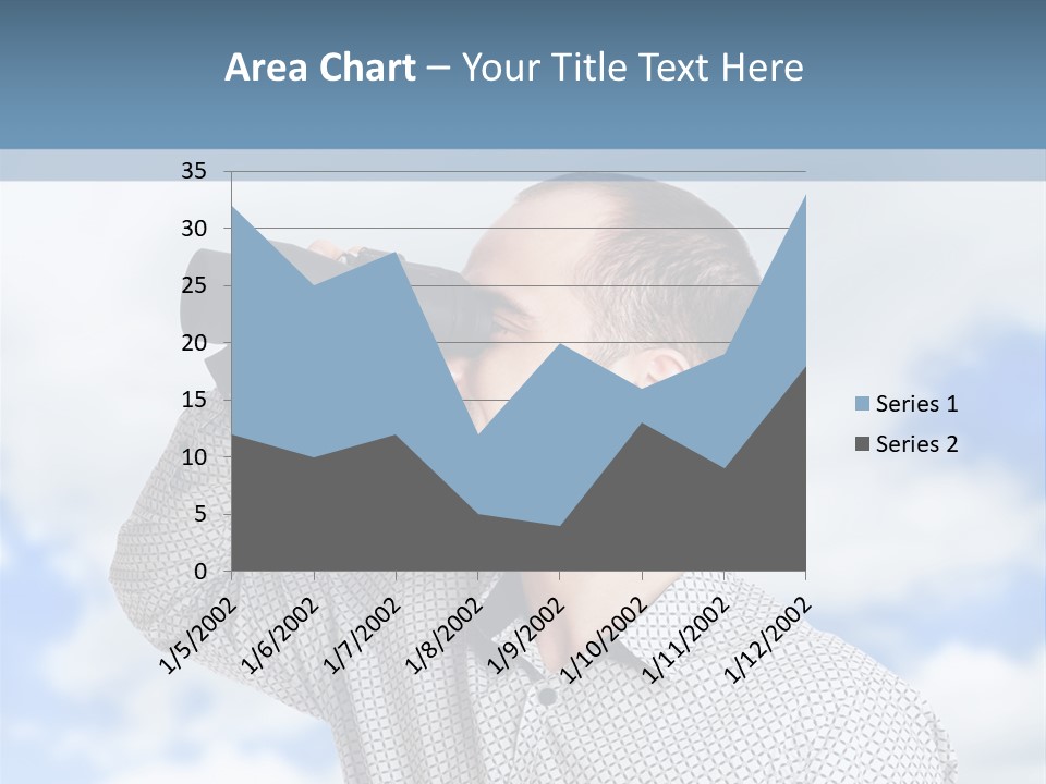 Happy Away Businessman PowerPoint Template
