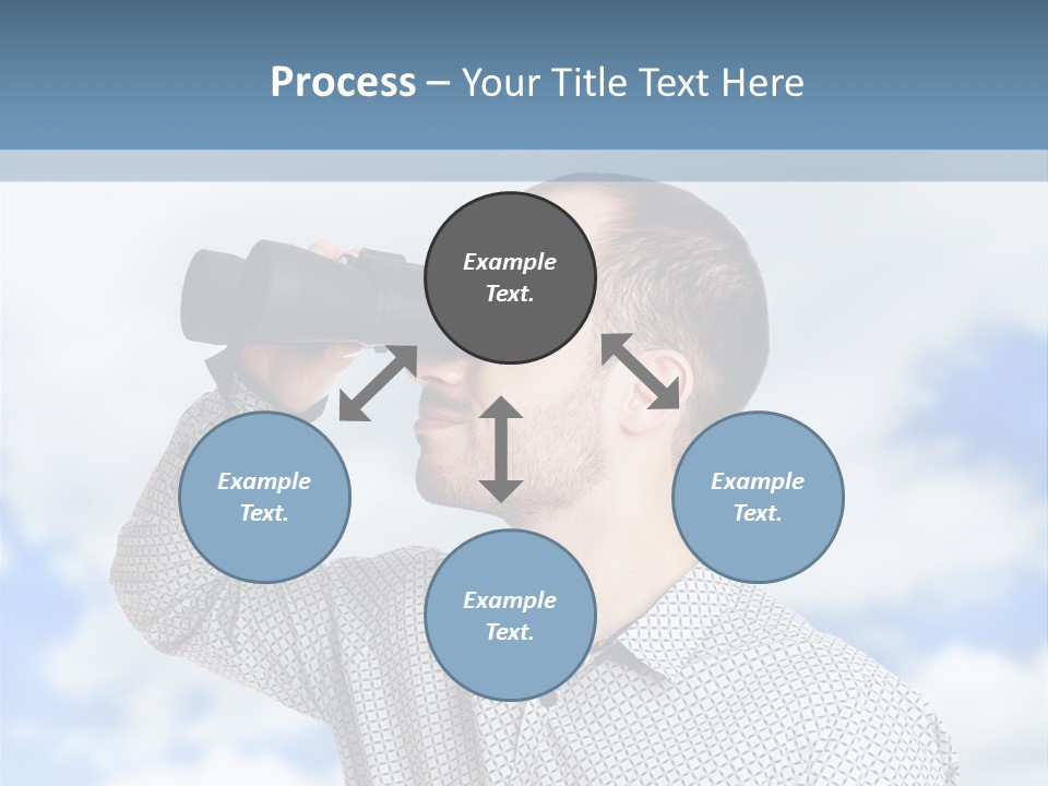 Happy Away Businessman PowerPoint Template