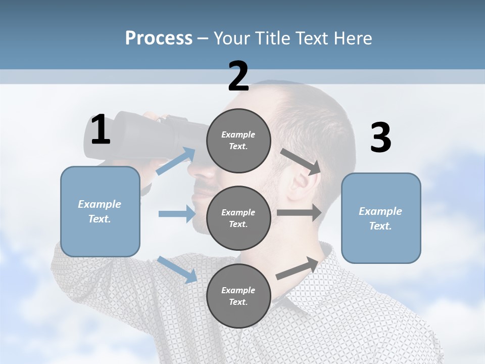 Happy Away Businessman PowerPoint Template