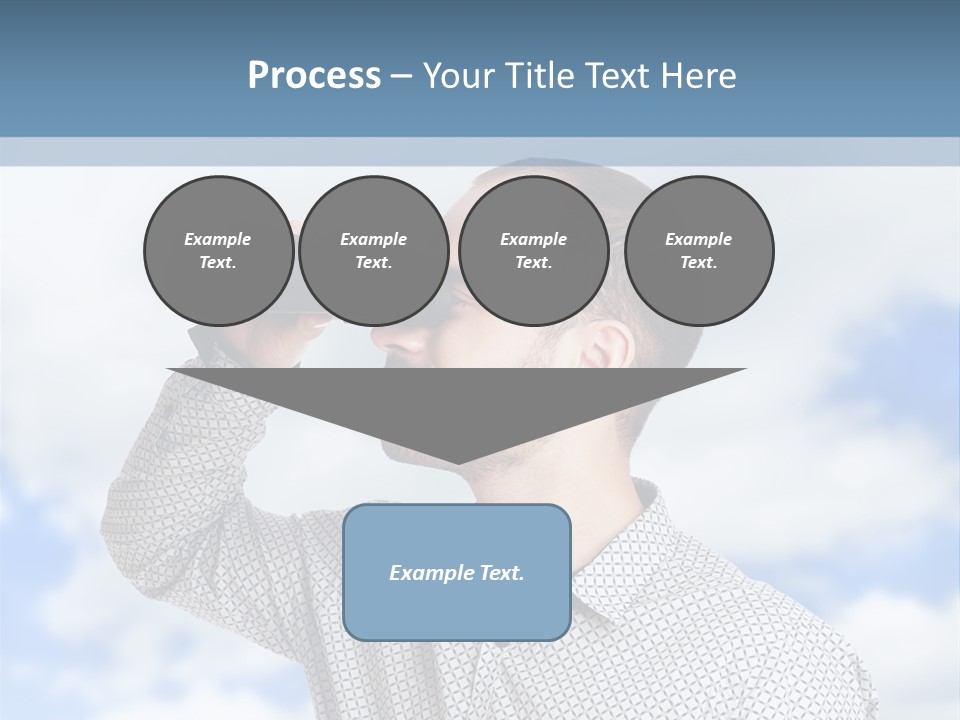Happy Away Businessman PowerPoint Template