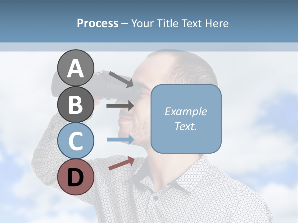 Happy Away Businessman PowerPoint Template