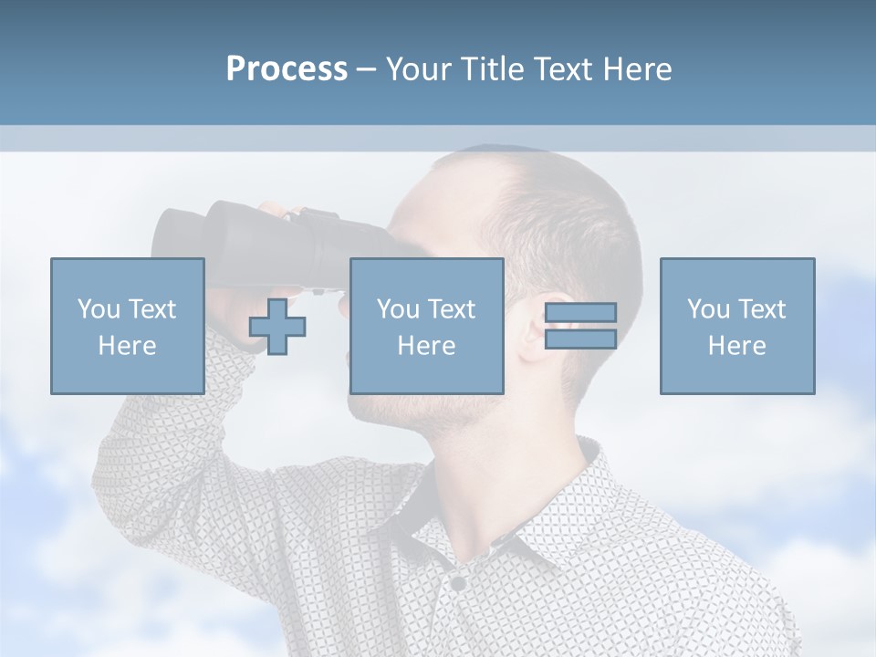 Happy Away Businessman PowerPoint Template