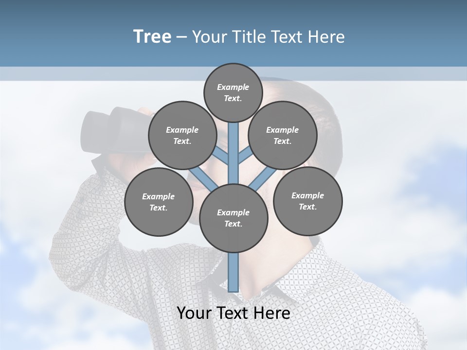 Happy Away Businessman PowerPoint Template