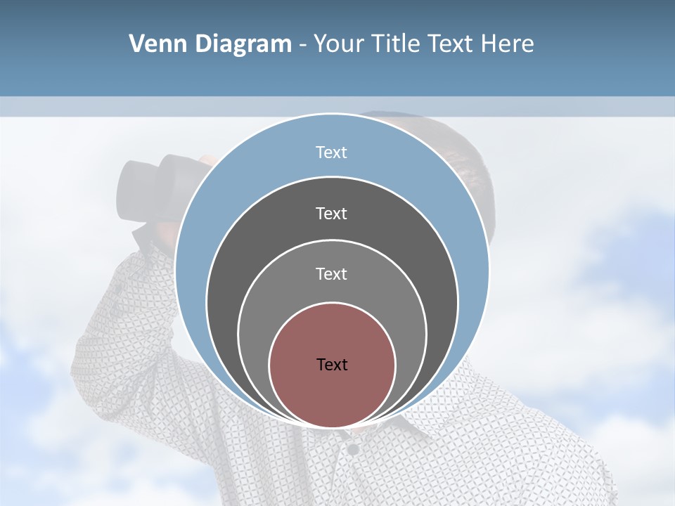 Happy Away Businessman PowerPoint Template
