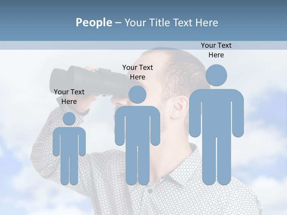 Happy Away Businessman PowerPoint Template