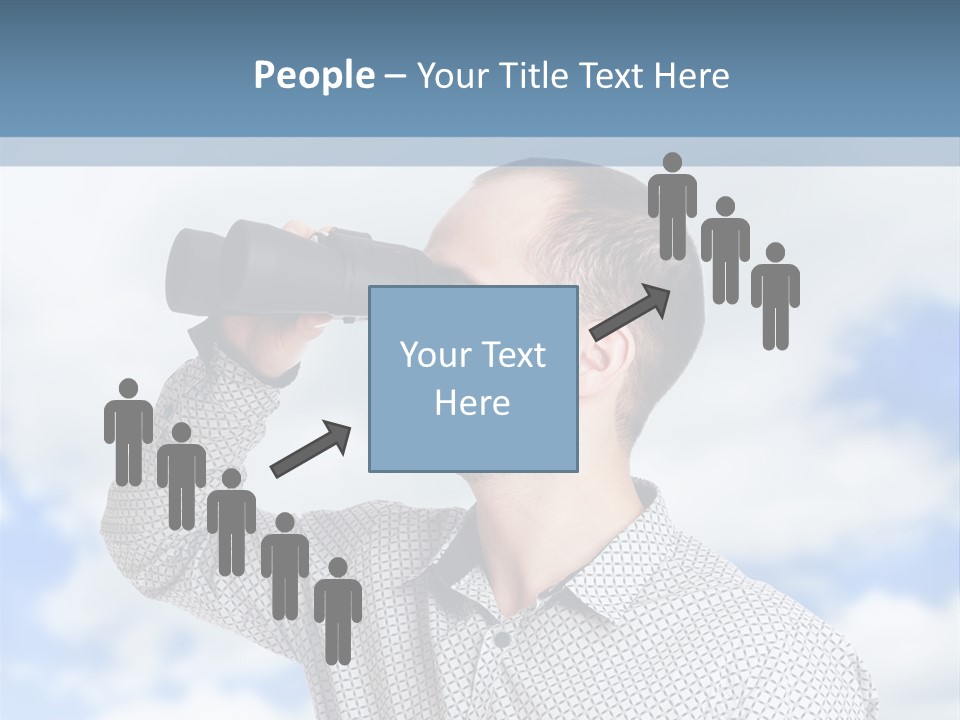 Happy Away Businessman PowerPoint Template