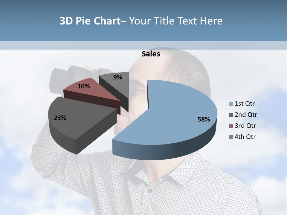 Happy Away Businessman PowerPoint Template