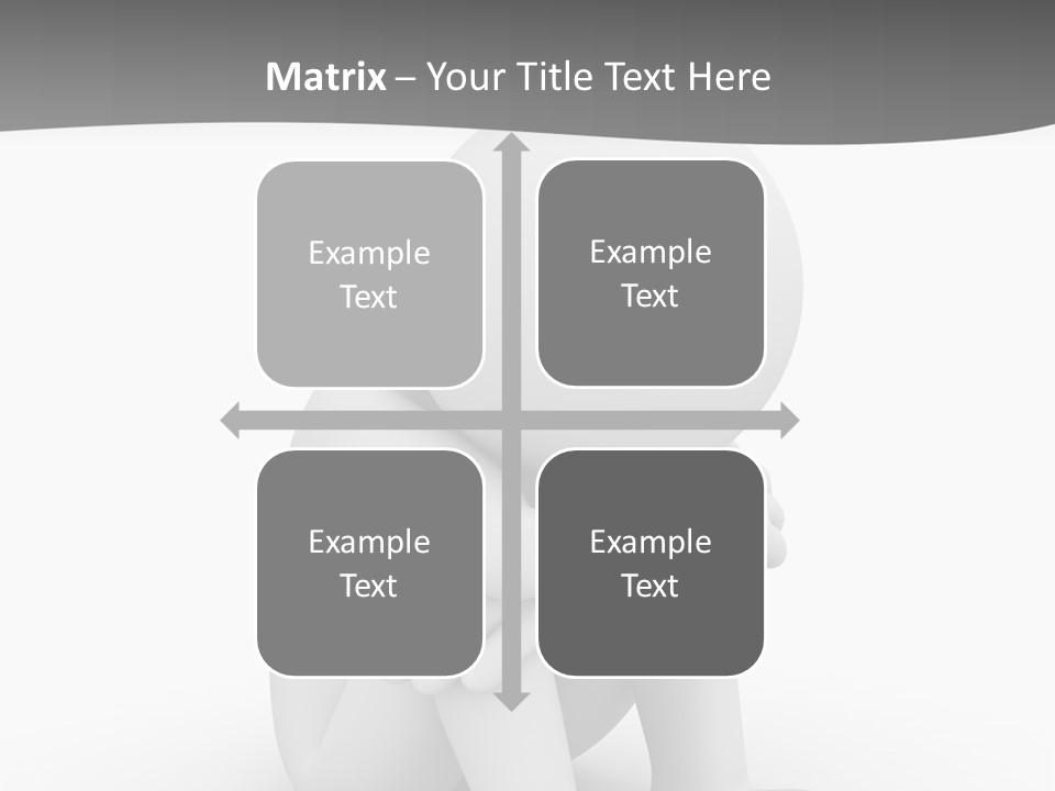 A Person Sitting On The Ground With His Arms Crossed PowerPoint Template