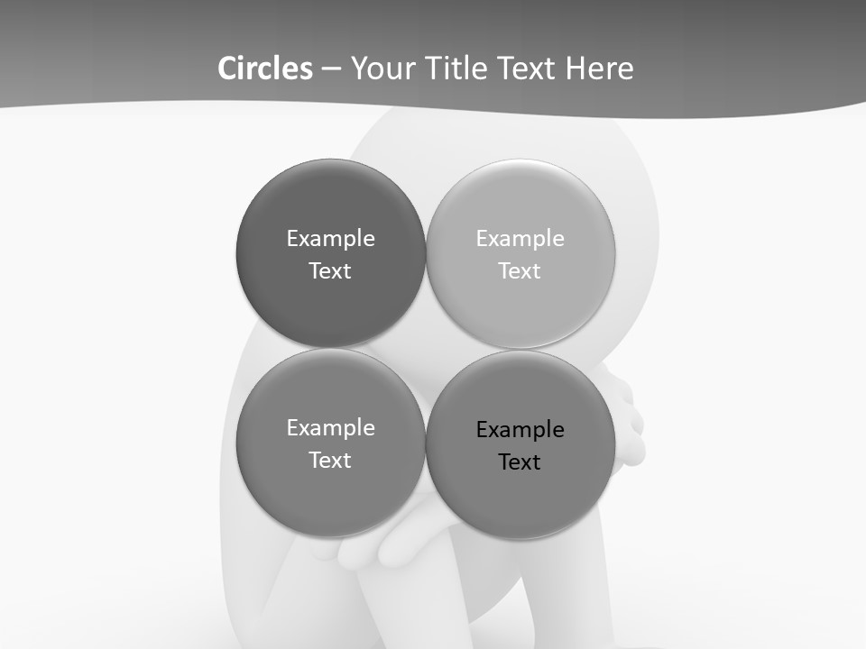 A Person Sitting On The Ground With His Arms Crossed PowerPoint Template