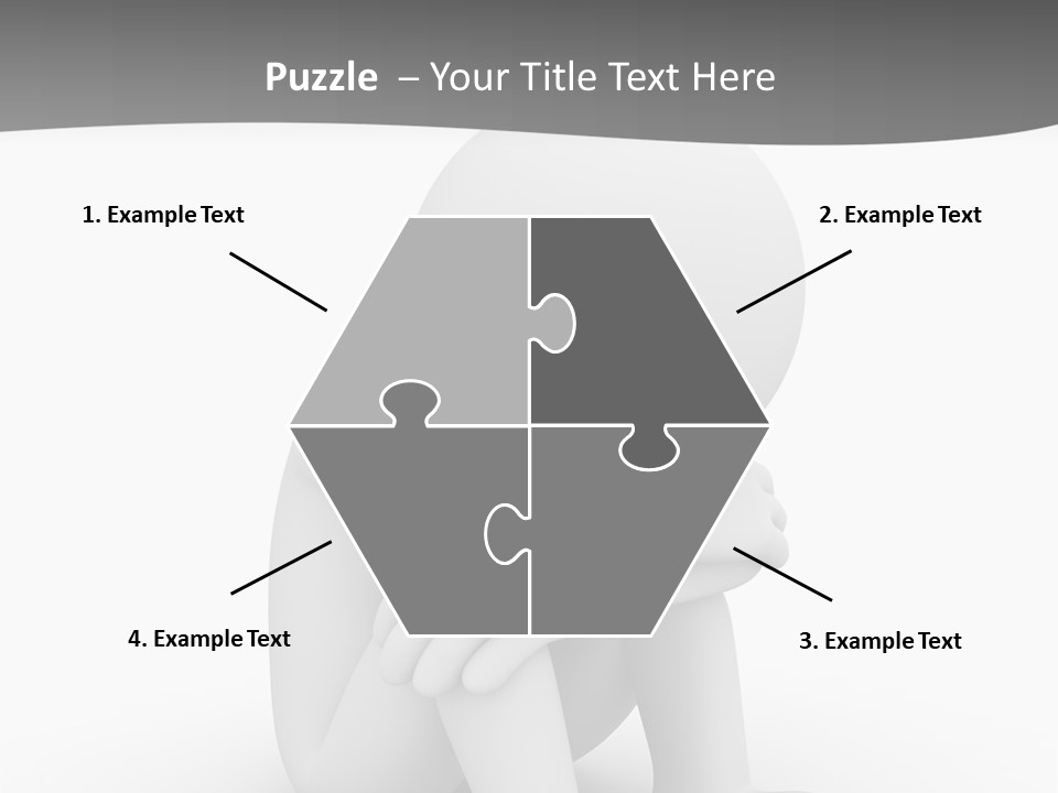 A Person Sitting On The Ground With His Arms Crossed PowerPoint Template