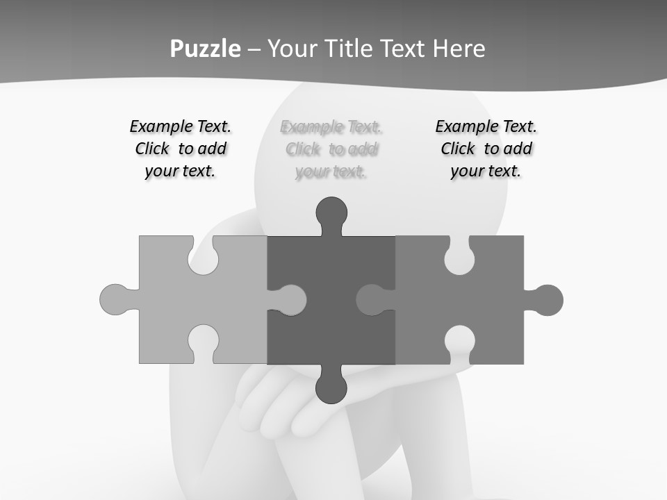 A Person Sitting On The Ground With His Arms Crossed PowerPoint Template