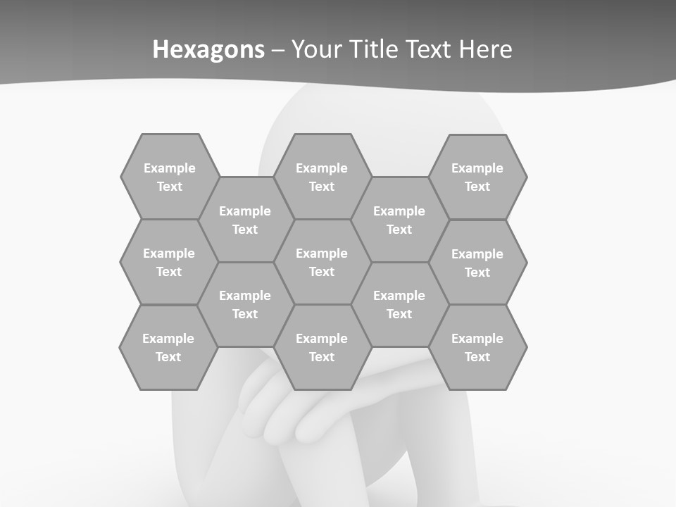 A Person Sitting On The Ground With His Arms Crossed PowerPoint Template