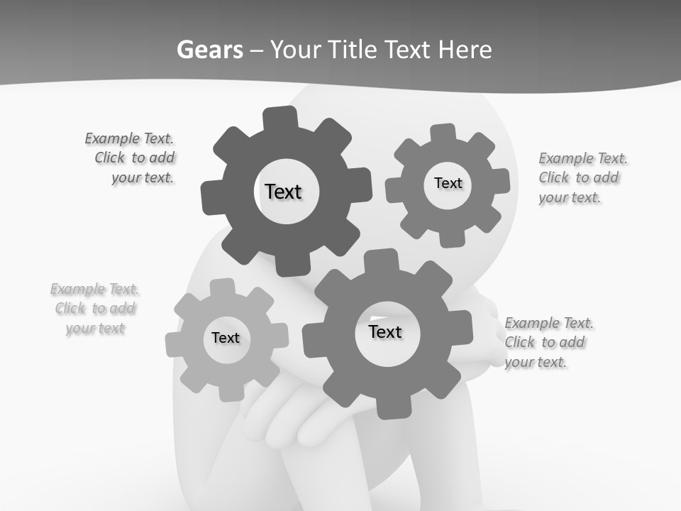 A Person Sitting On The Ground With His Arms Crossed PowerPoint Template