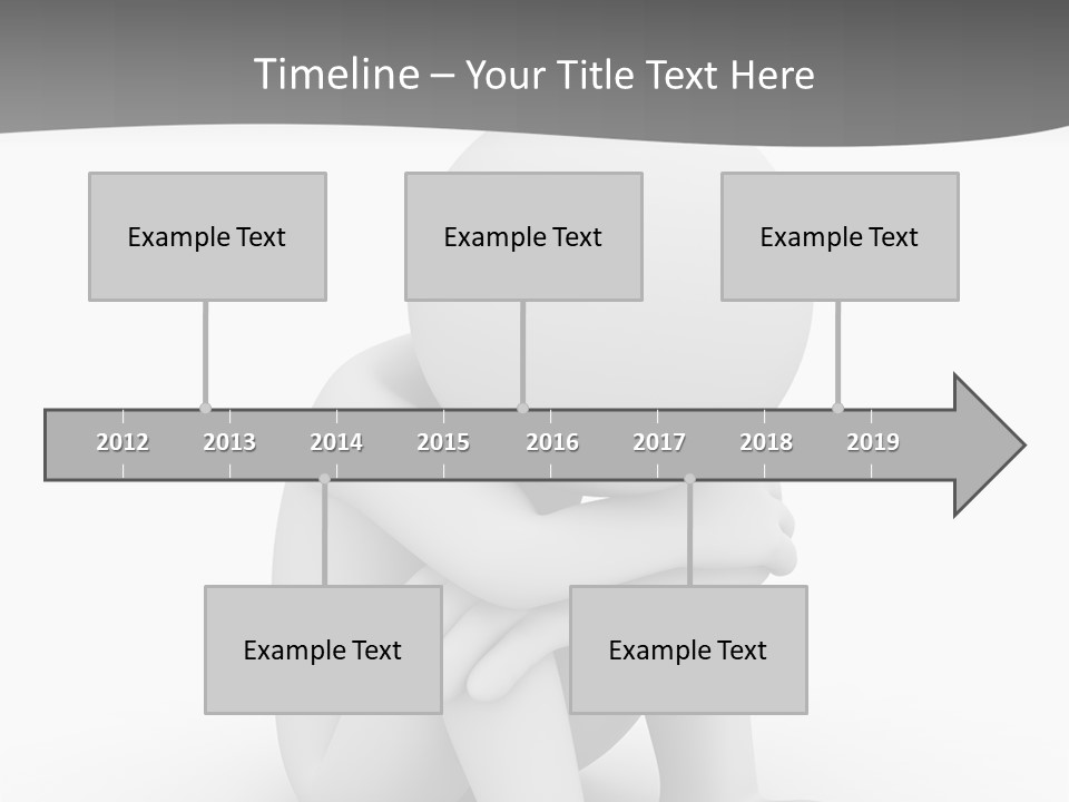 A Person Sitting On The Ground With His Arms Crossed PowerPoint Template