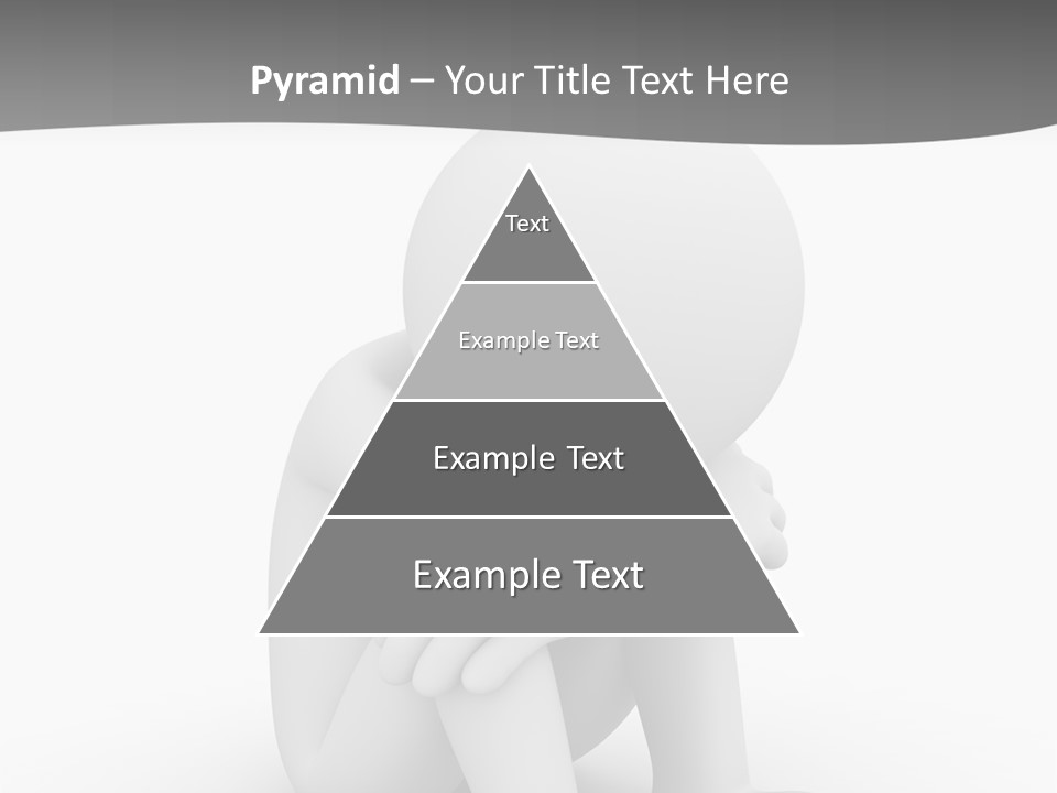 A Person Sitting On The Ground With His Arms Crossed PowerPoint Template