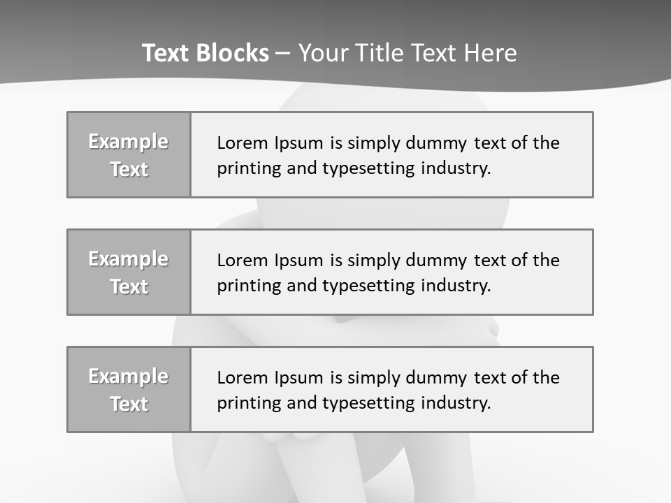 A Person Sitting On The Ground With His Arms Crossed PowerPoint Template