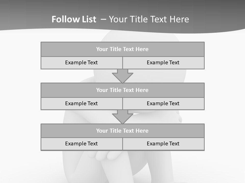 A Person Sitting On The Ground With His Arms Crossed PowerPoint Template